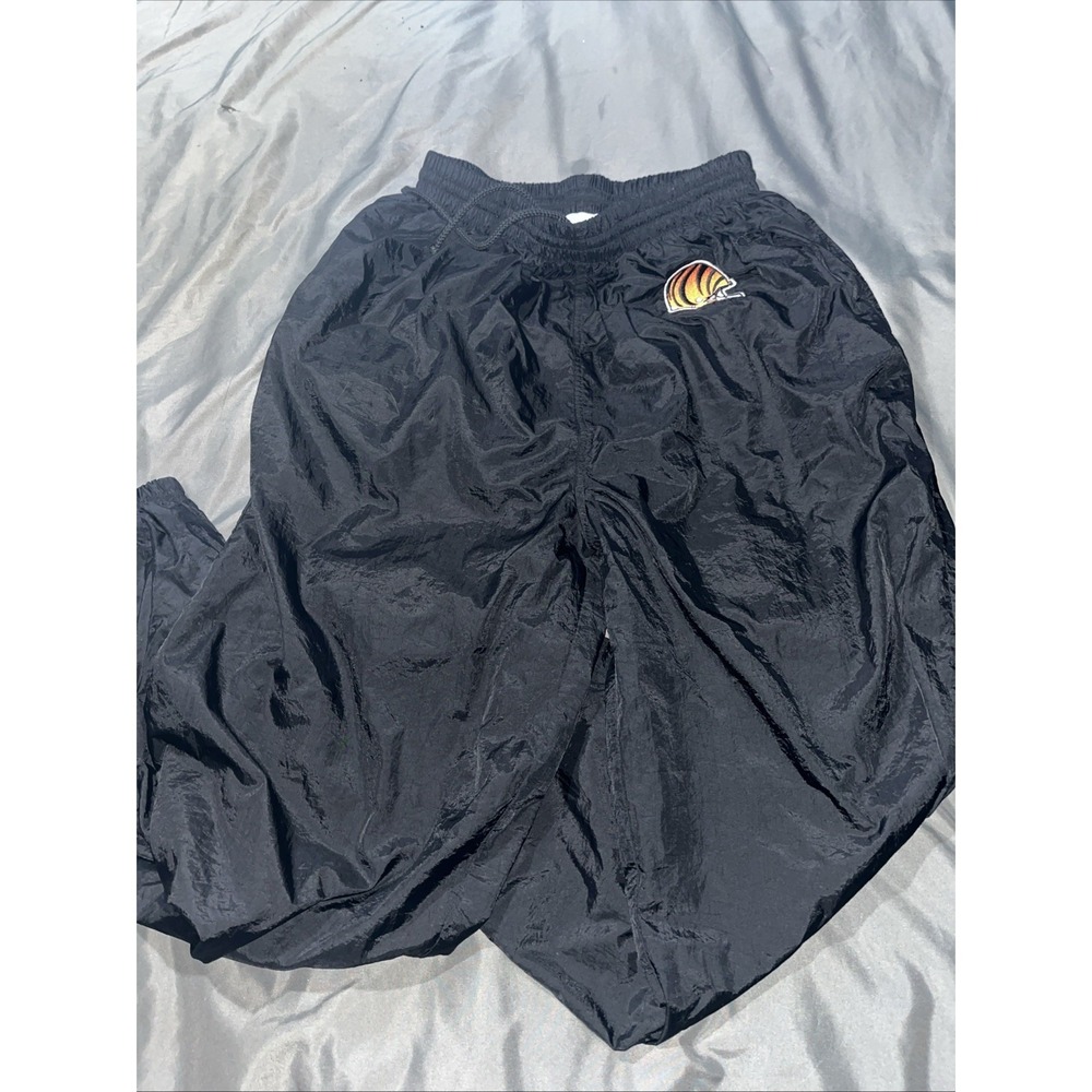 Cincinnati Bengals Champion Track Pants Mens 2XL Black Lined pockets Drawstring